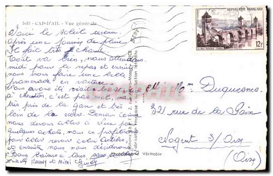 Cap-d'Ail — Vue générale — Éditions E.P.T. - Réduction Française — Reverso