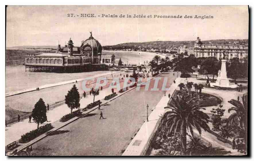 CPA Nice Palais de la Jetee et Promenade des Anglais 