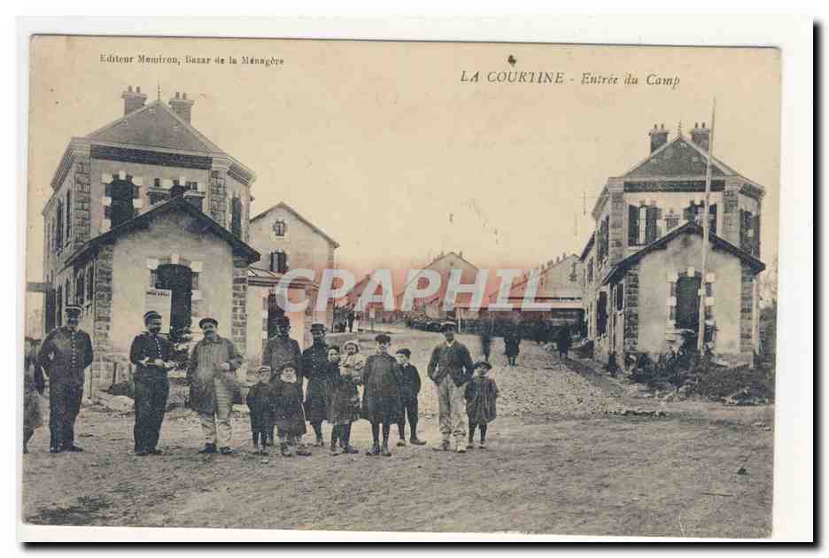 La Courline - Entrée du Camp — Éditeur Montrion, Bazar de la Ménagère