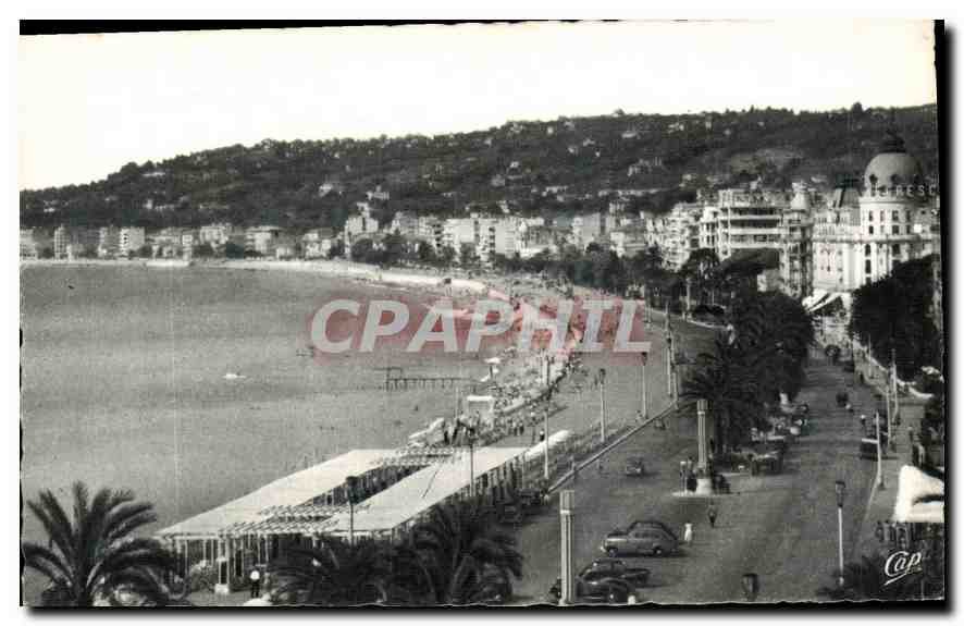 CPA Nice la Promenade des Anglais vue de l'Hotel Ruhl 