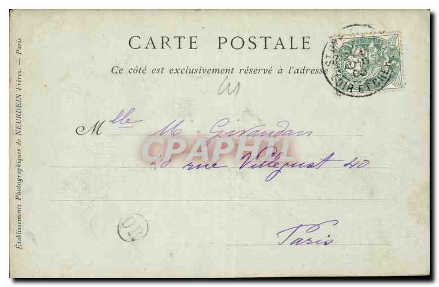CPA Chateau de Chambord Facade Septentrionale  — Rückseite