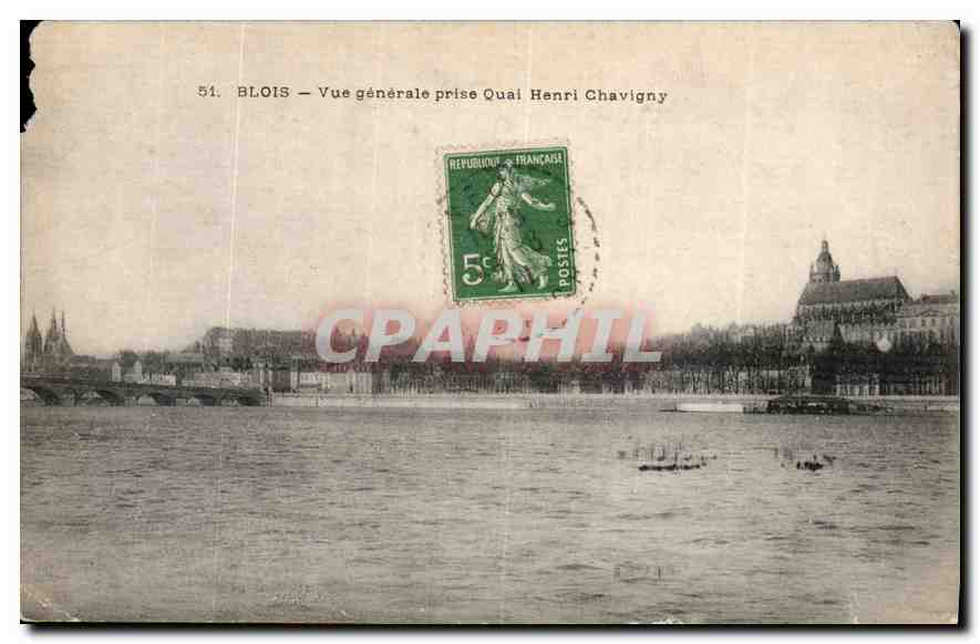 CPA Blois Vue generale prise Quai Henri Chavigny 