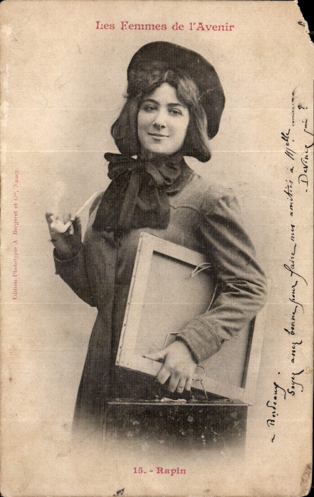 CPA Les femmes de l'Avenir Rapin Femme