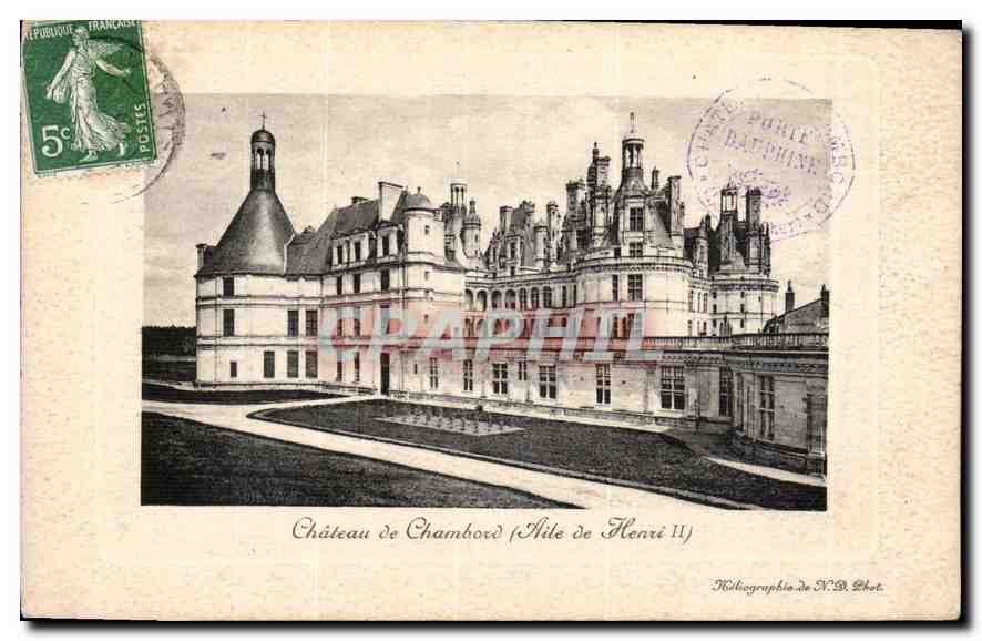 CPA Chateau de Chambord Aile de Henri II 