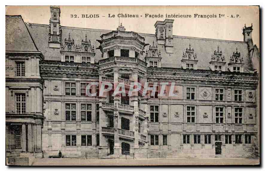 CPA Blois le Chateau Facade Interieure Francois 1er 