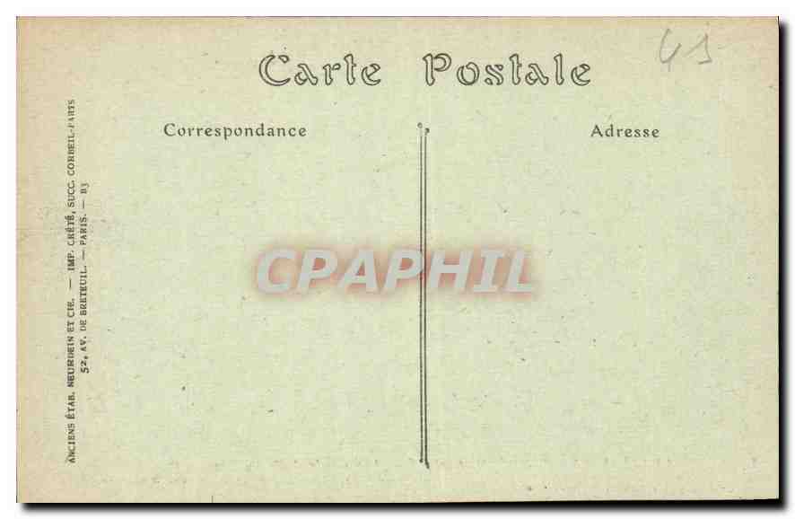 CPA Chateau de Chambord L et C Construit par Francois Ier 1519 1535  — Verso