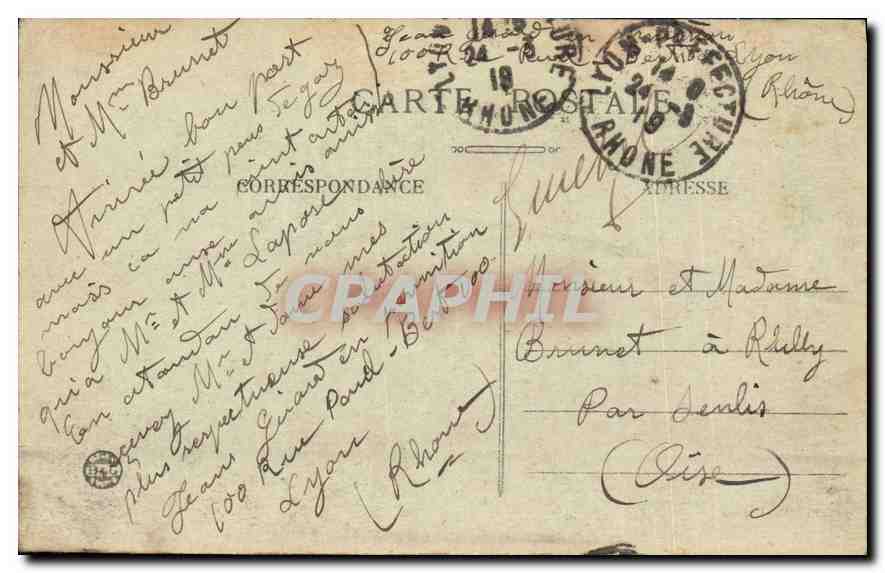 CPA Lyon Abside de Fourvriere  — Verso