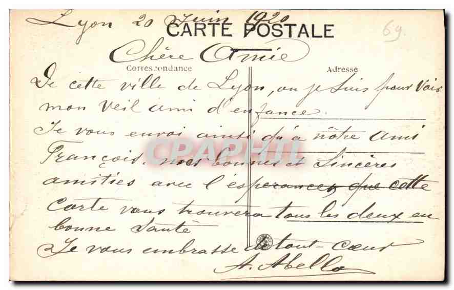 CPA Lyon Notre Dame de Fourvieres l'Abside  — Verso