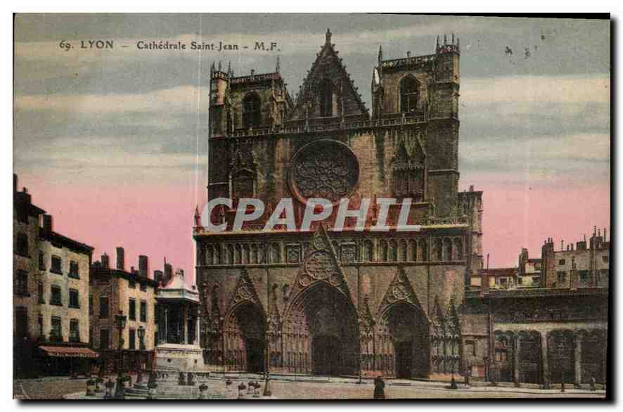 CPA Lyon Cathedrale Saint Jean 