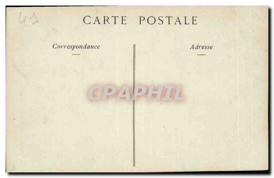 CPA Chateau de Blois Aile de Louis XII Cheminee de la Salle des Gardes — Verso