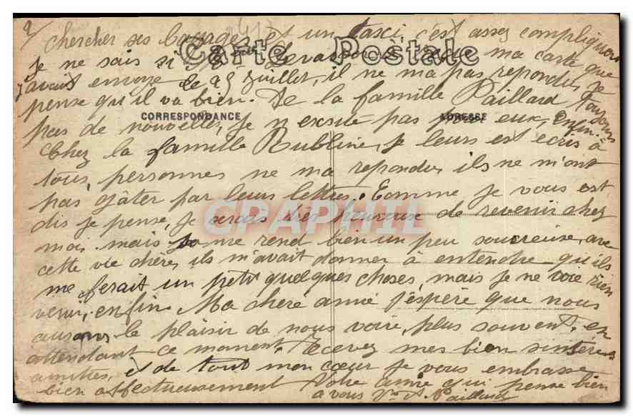 CPA Chaon L et C Interieur de l'eglise  — Verso