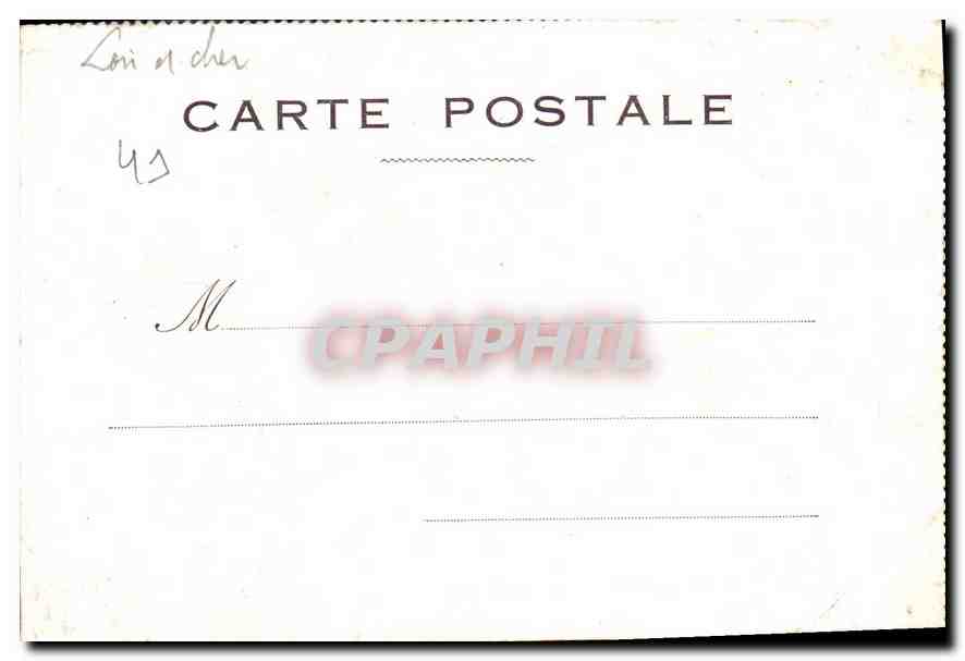 CPA Chateau de Blois Aile Francois Ier Facade sur la Cour  — Verso
