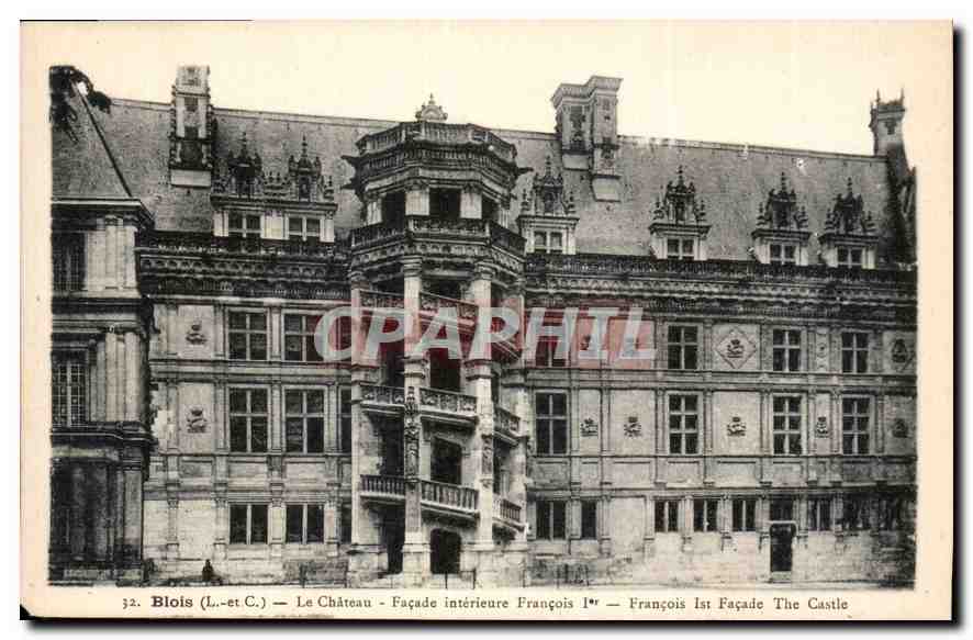 CPA Blois L et C le Chateau Facade Interieure Francois Ier 