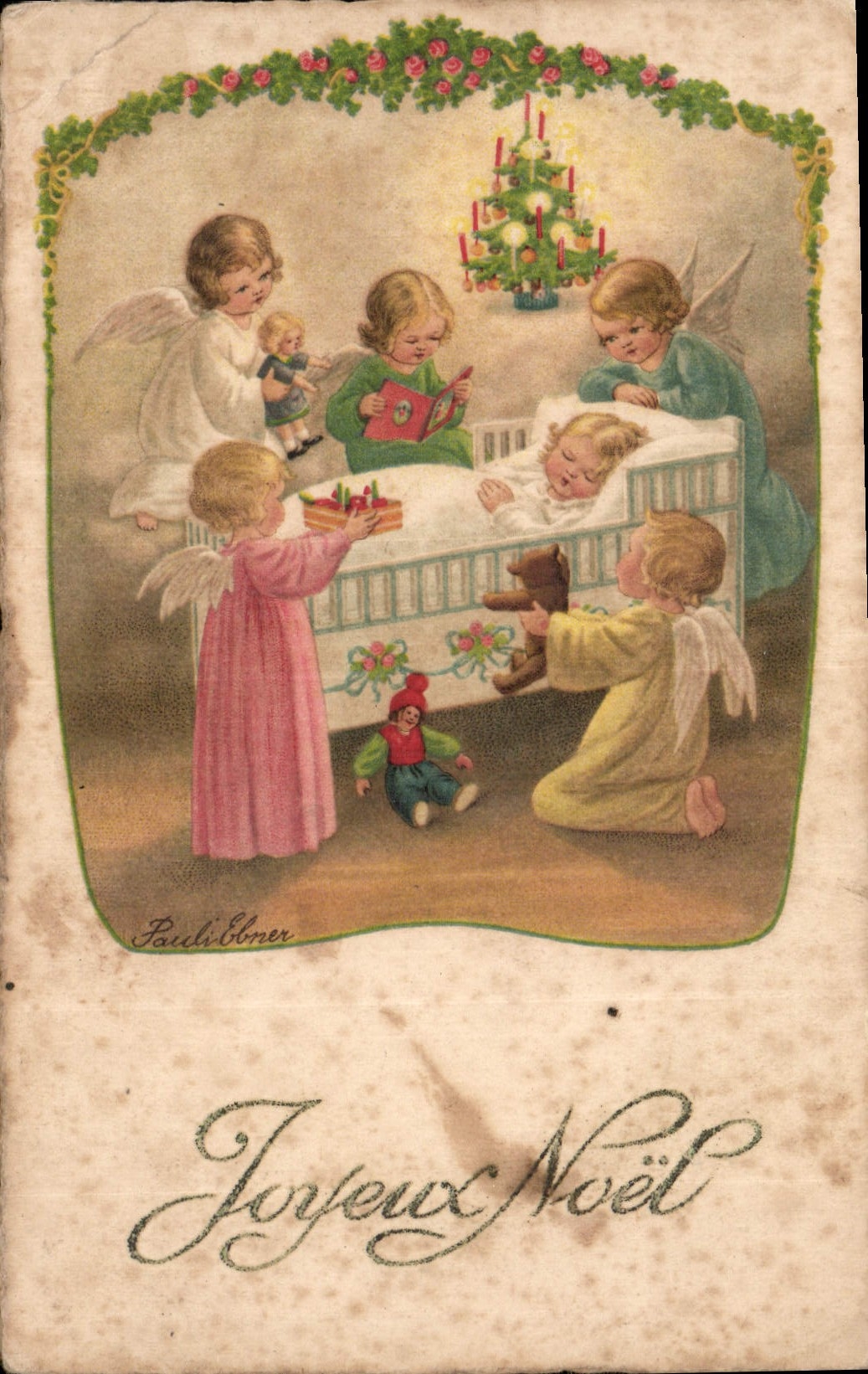 CPA Joyeux Noel Enfants