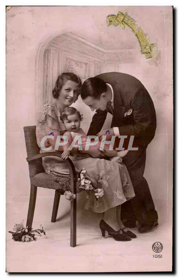 CPA Femme Enfant