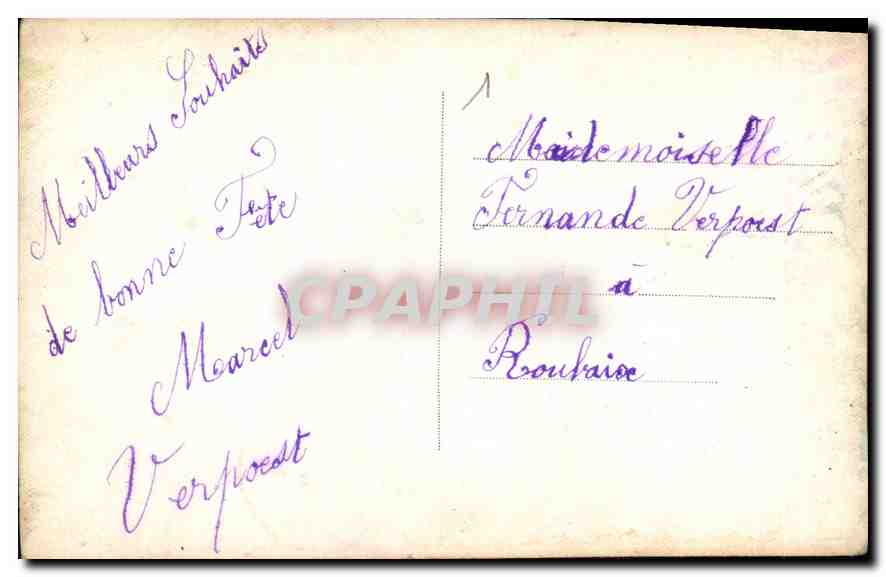 CPA Femme — Rückseite