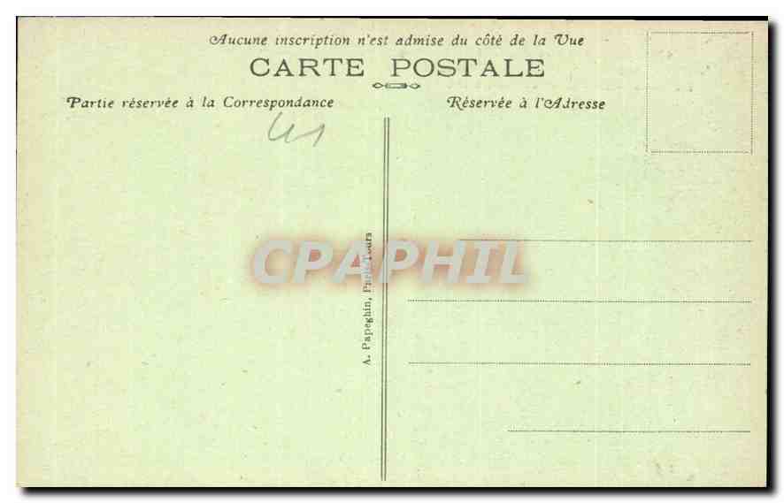 CPA Blois L et C le Chateau Ailes Francois Ier et Gaston d'Orleans  — Verso