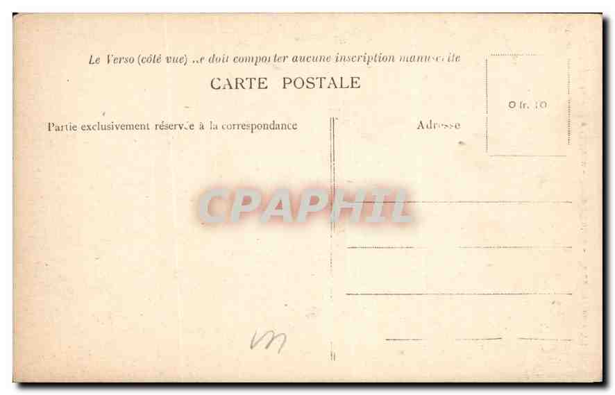 CPA Blois le Chateau Porte d'Entree Statue de Louis XII  — Verso
