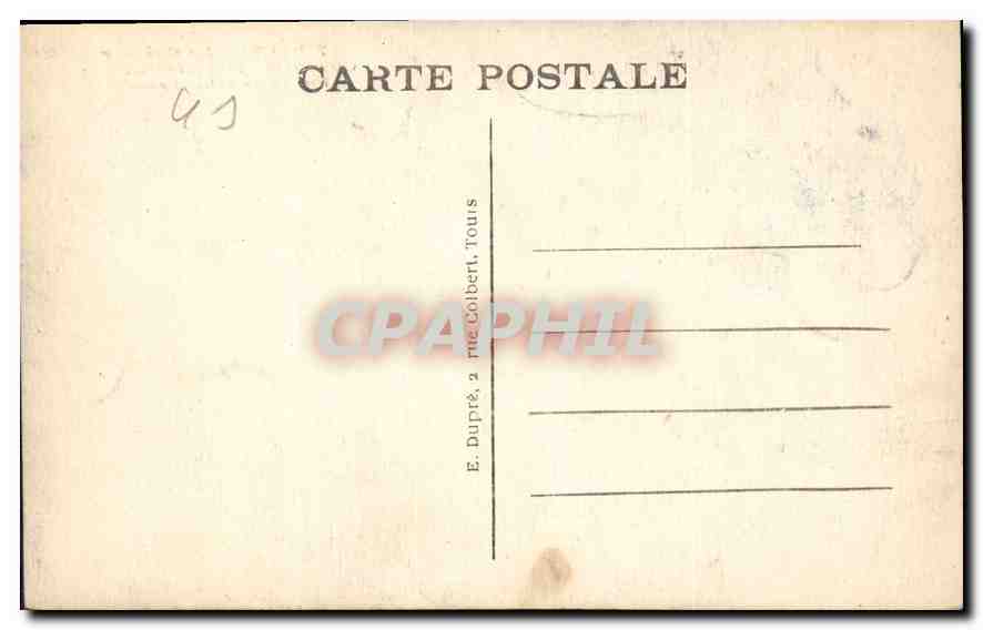 CPA Blois le Chateau Correction Maternelle  — Verso
