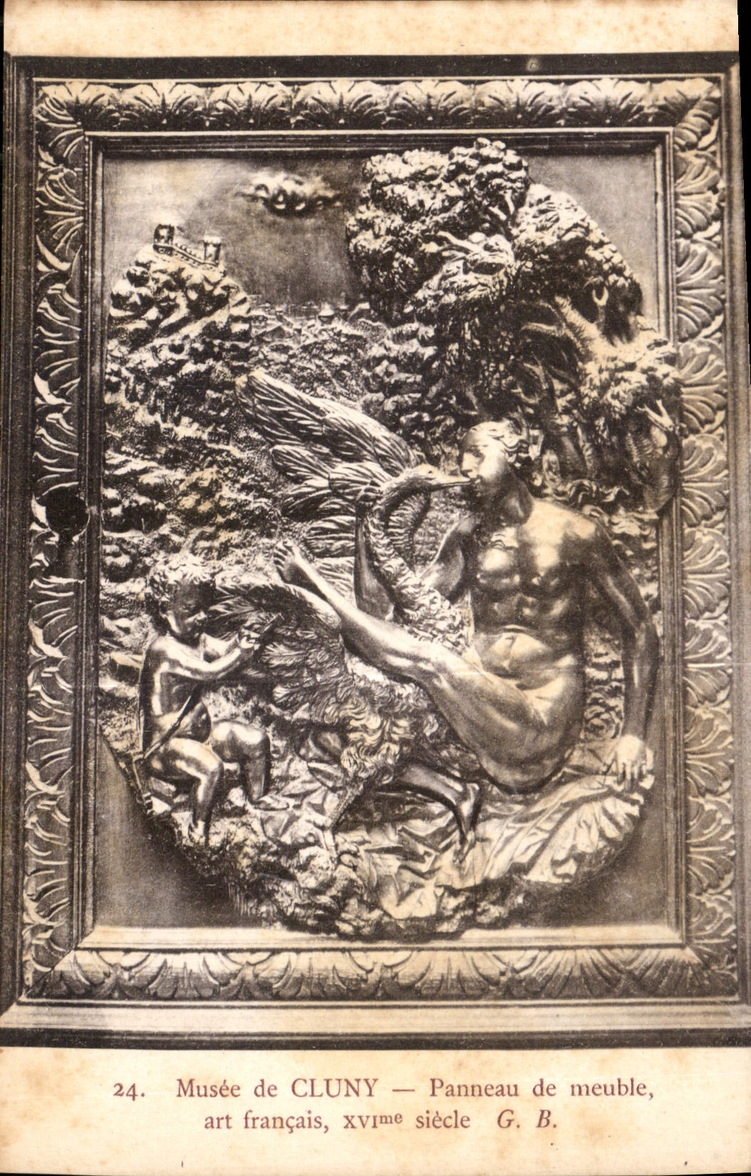 CPA Musee de Cluny Panneau de meuble art Francais XVI siecle 