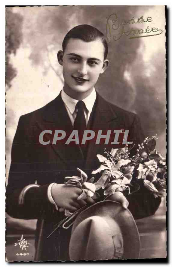 CPA Bonne Annee Homme