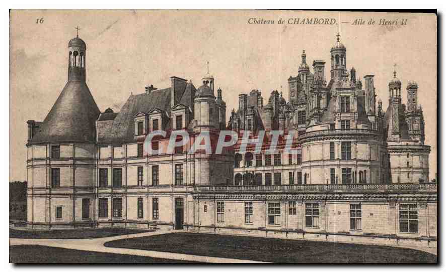 CPA Chateau de Chambord Aile de Henri II 