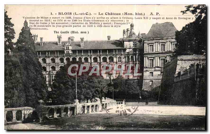 CPA Blois L et C le Chateau Mon hist 