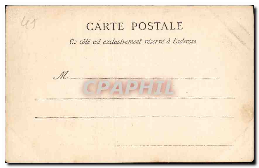 CPA Chateau de Blois Aile Francois Ier Salon d'honneur  — Verso