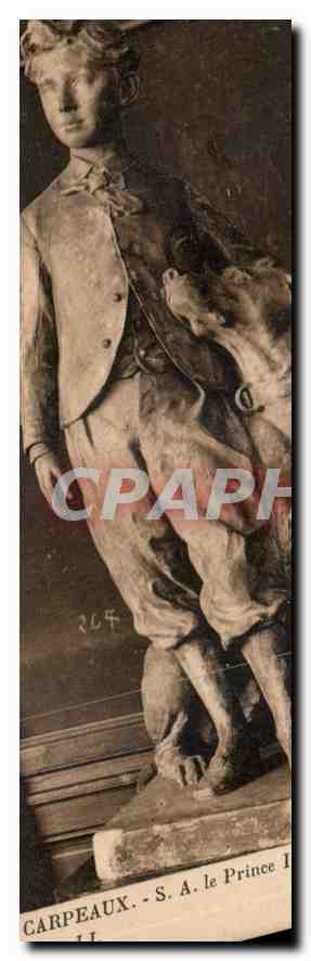 CPA Carpeaux S A le Prince Imperial et son chien Negro Musee de Valenciennes