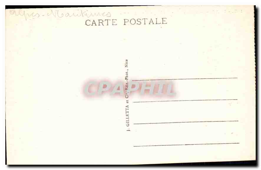 CPA Ile St Honorat Abbaye de Lerins le Cimetiere  — Rückseite
