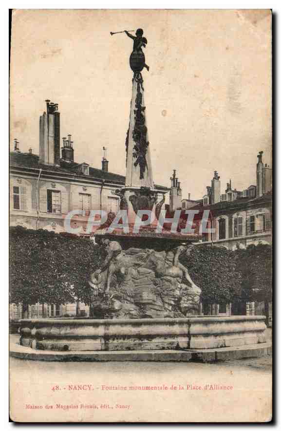 CPA Nancy Fontaine monumentale de la Place d'Alliance 