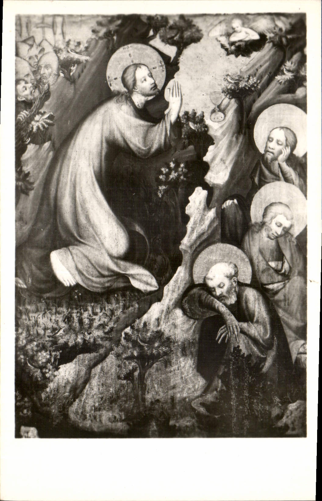 CPA Le Maitre dit du Retable de Trebon Christ au Mont des Oliviers 1380 environ Galerie Nationale de