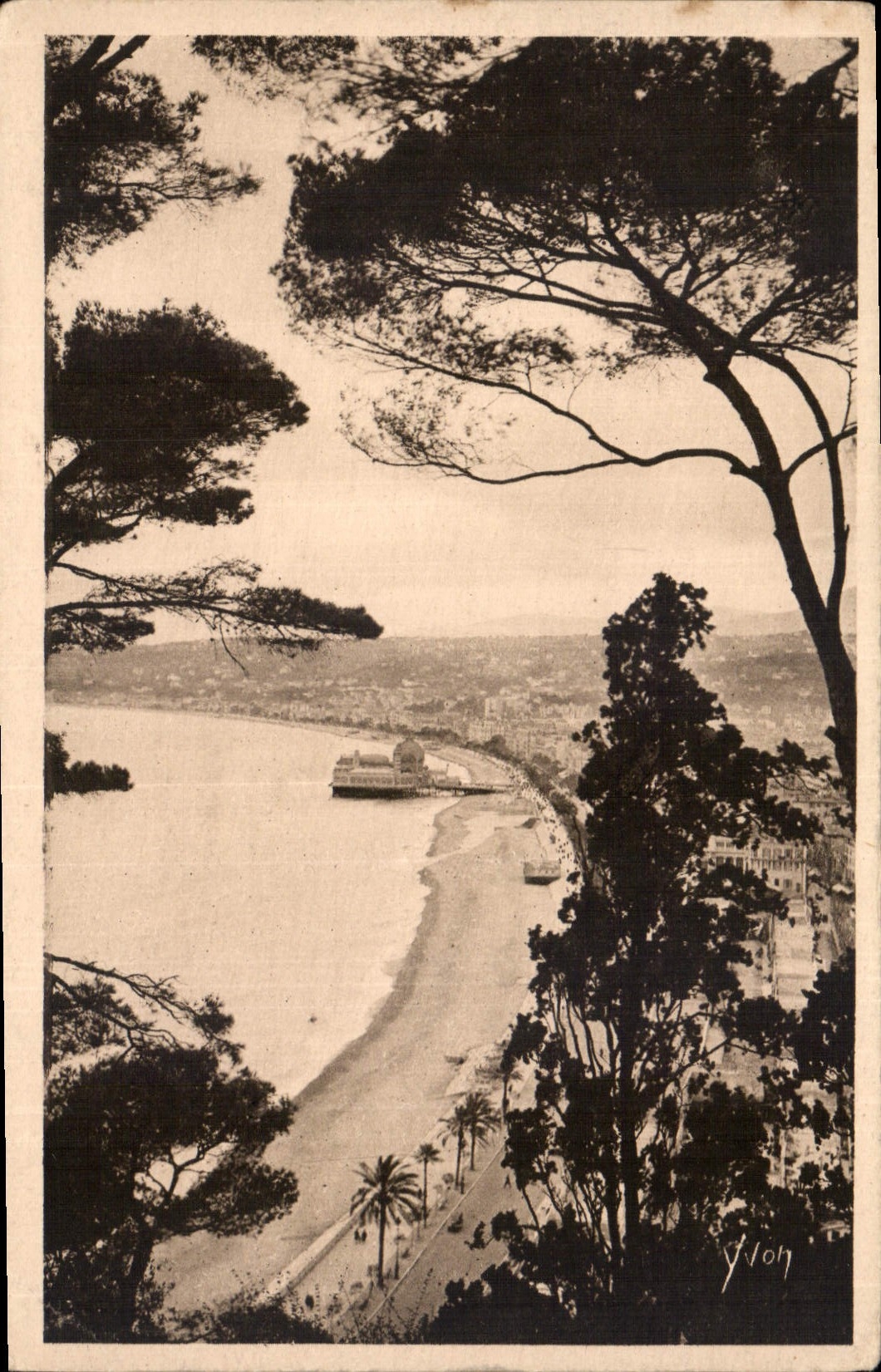 CPA Cote d'Azur Nice Alpes Maritimes Panorama pris du Chateau 