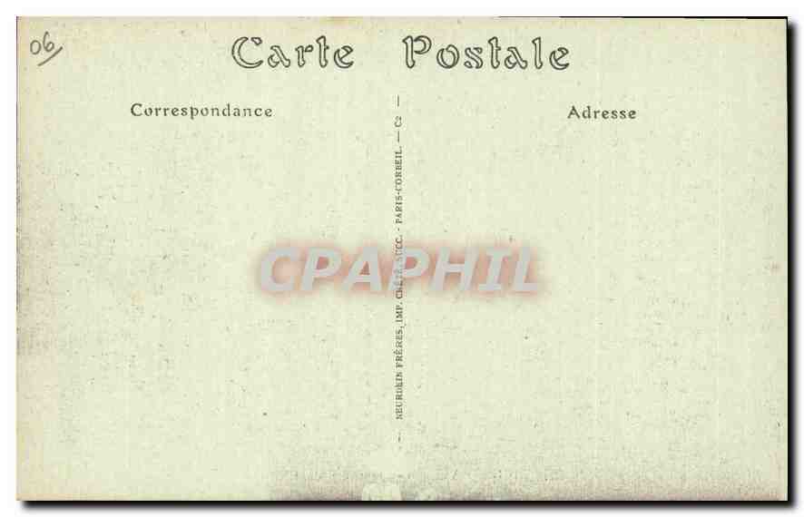 CPA Nice vue generale prise du Chateau  — Rückseite