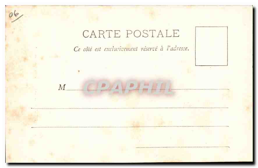 CPA St Honorat interieur du Chateau fort  — Verso