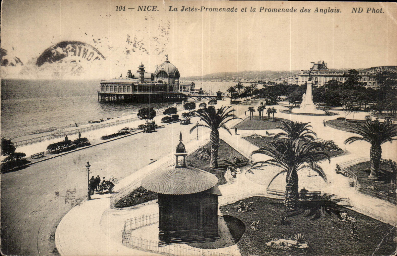 CPA Nice la Jetee Promenade et la Promenade des Anglais 