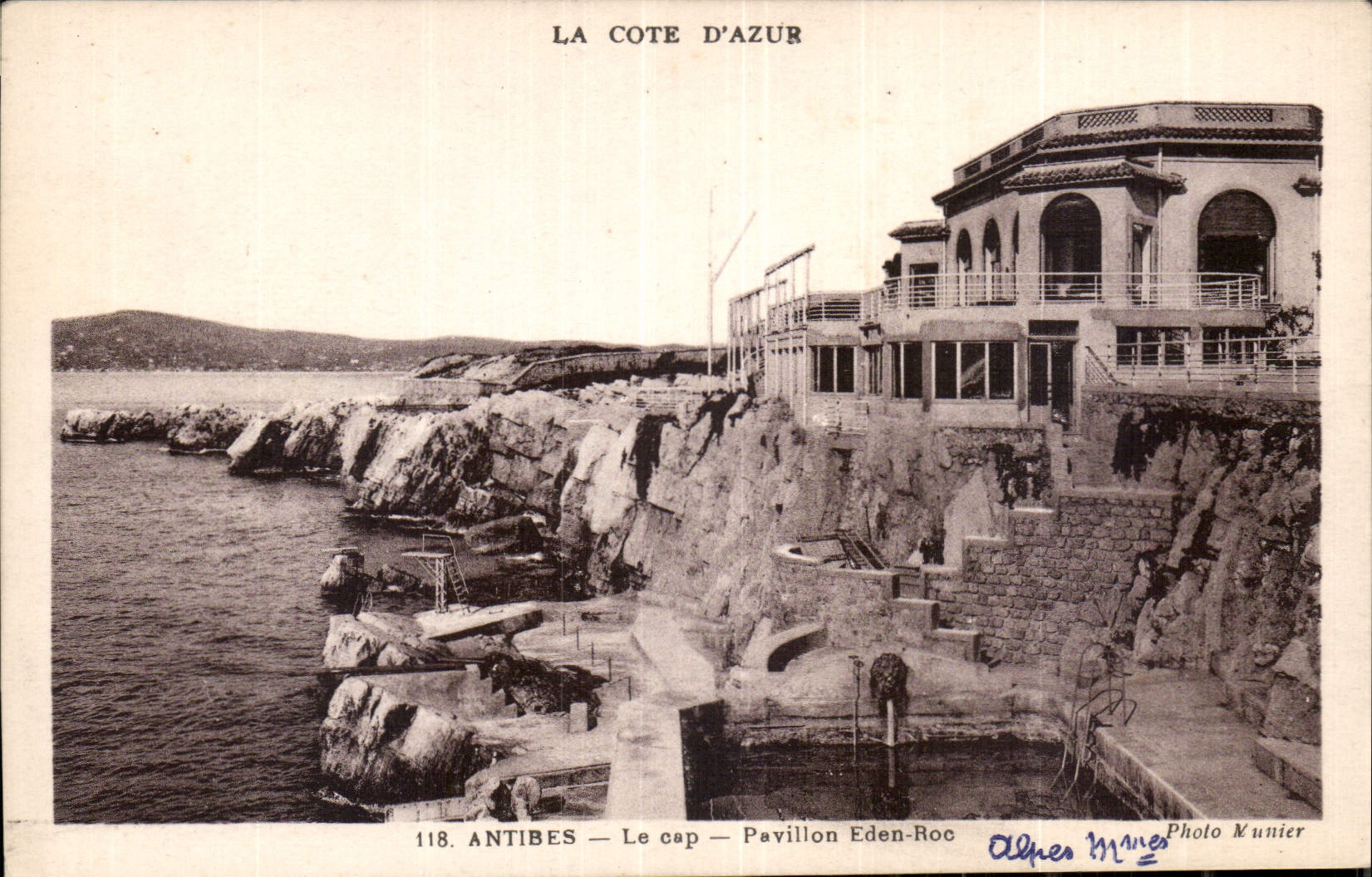 CPA La Cote d'Azur Le Cap Pavillon Eden Roc Antibes