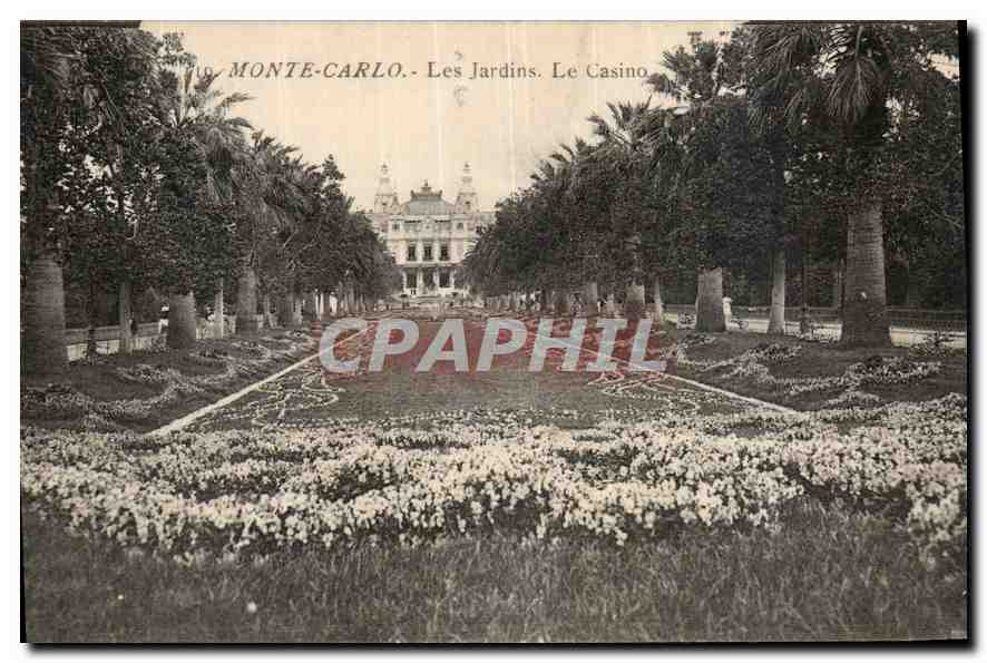 CPA Monte Carlo les Jardins le casino 