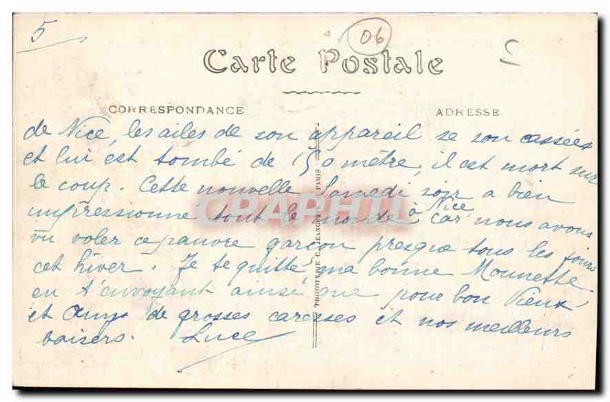 CPA Monte Carlo les Jardins le casino  — Rückseite