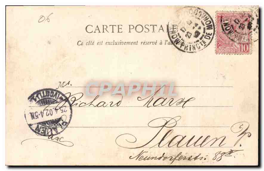 Monte-Carlo - Casino et Jardins — Édition Gilatta, Nice, n° 564 — Reverso