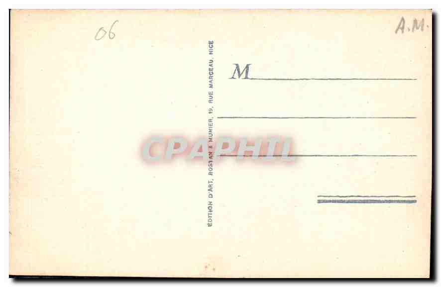 CPA Eze A M le Village et le Viaduc de la Moyenne Corniche  — Rückseite