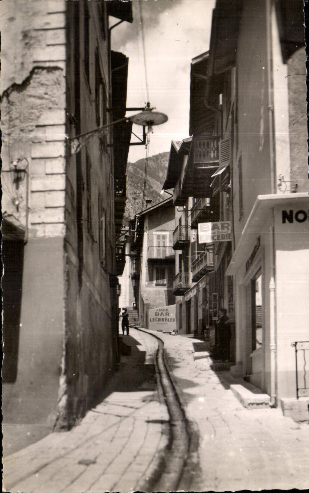 St-Martin-Vésubie — Pittoresche Straße — Coll. Dhillerin, französische Fotografie