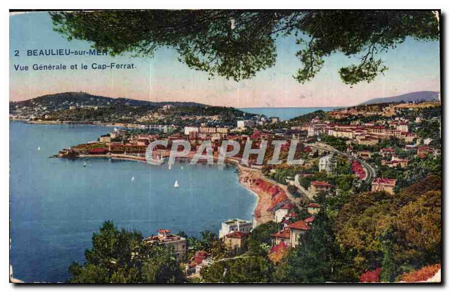CPA Beaulieu sur Mer vue generale et le Cap Ferrat 