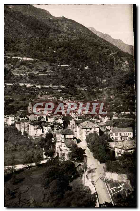 CPA Saint Sauveur sur Tinee A M vue generale  