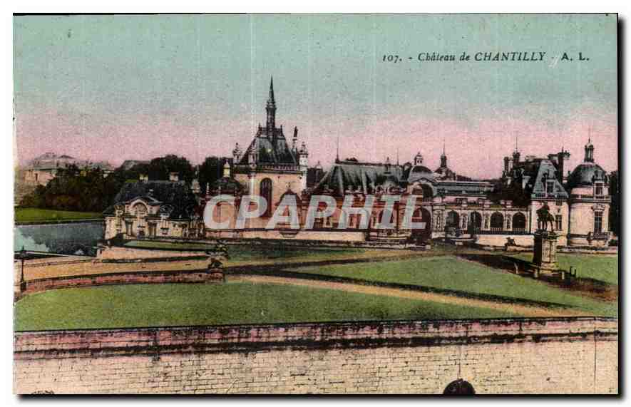 Château de Chantilly — vue panoramique — A. L., n° 107