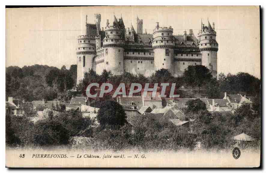 CPA Pierrefonds le Chateau cote nord 