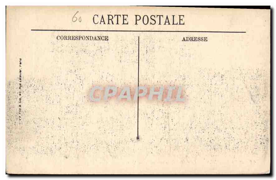 CPA Pierrefonds le Chateau cote nord  — Rückseite