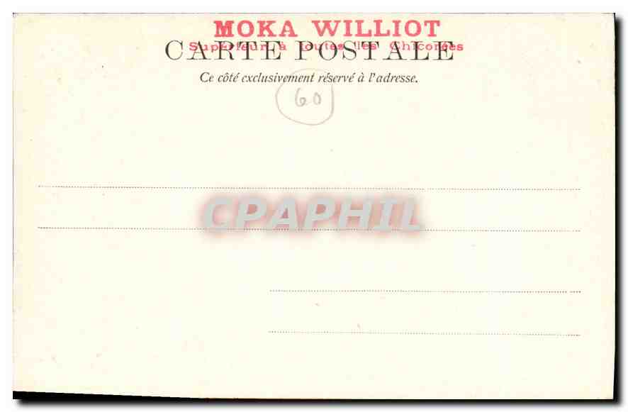 CPA Chateau de Compiegne Salles des fetes — Rückseite
