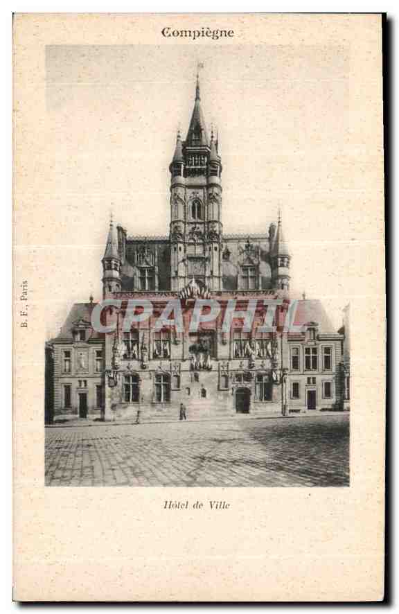 CPA Compiegne Hotel de Ville 