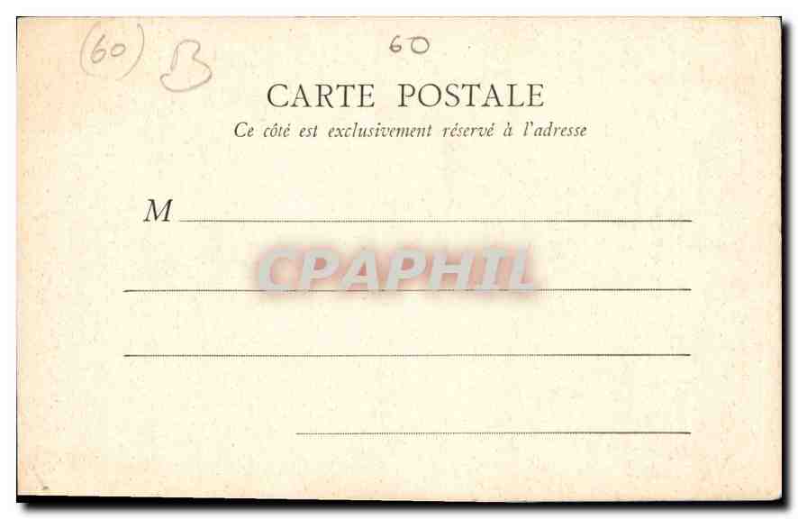 CPA Compiegne Hotel de Ville  — Rückseite